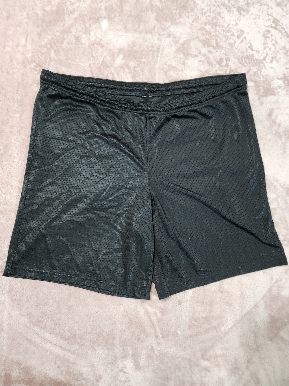 Champion Men's Black Athletic Mesh Shorts